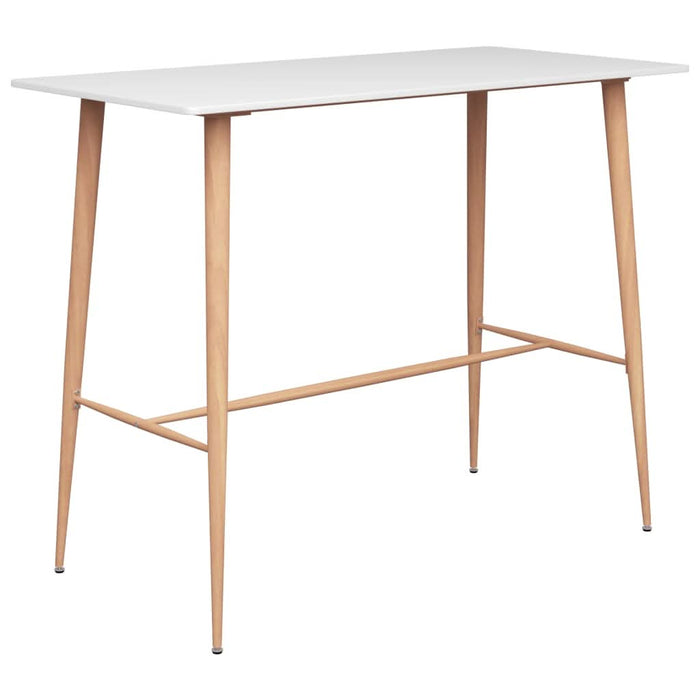 Set mobilier de bar, 7 piese, alb și negru - WALTI WALTI