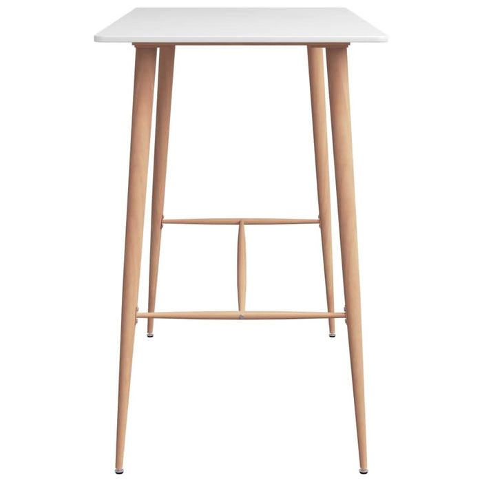 Set mobilier de bar, 7 piese, alb și negru - WALTI WALTI