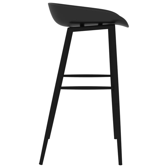 Set mobilier de bar, 7 piese, alb și negru - WALTI WALTI