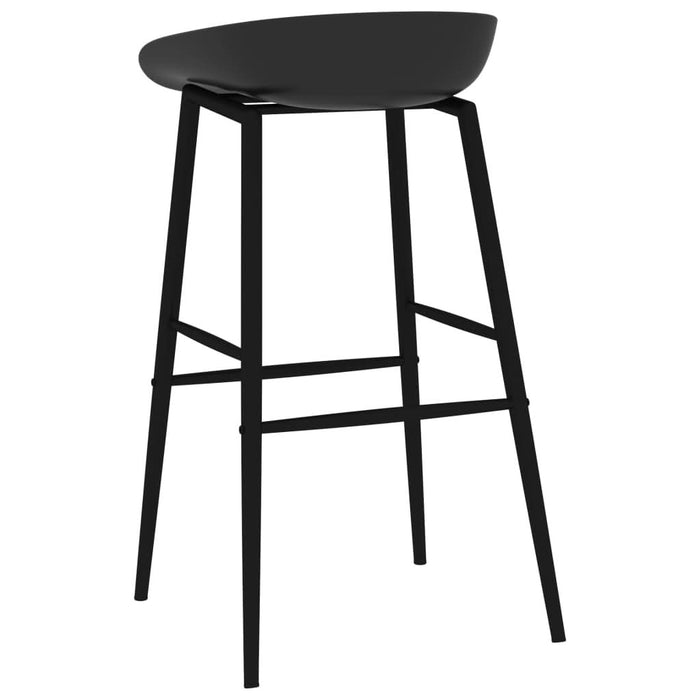 Set mobilier de bar, 7 piese, alb și negru - WALTI WALTI