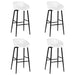 Set mobilier de bar, 5 piese, negru și alb - WALTI WALTI