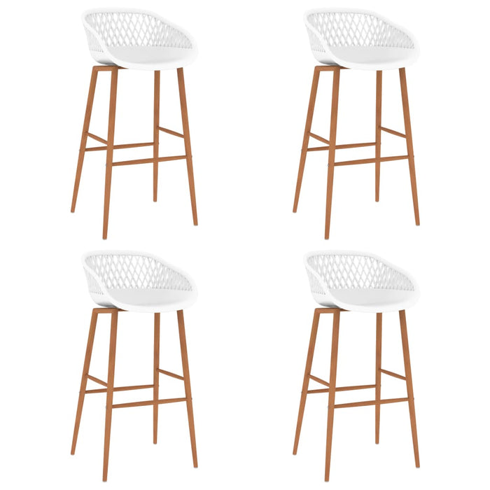 Set mobilier de bar, 5 piese, negru și alb - WALTI WALTI