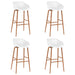 Set mobilier de bar, 5 piese, negru și alb - WALTI WALTI