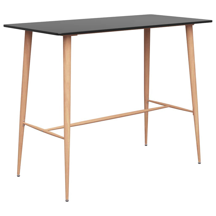 Set mobilier de bar, 7 piese, negru WALTI