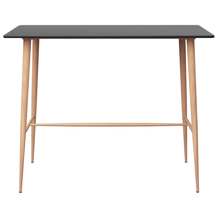 Set mobilier de bar, 7 piese, negru WALTI