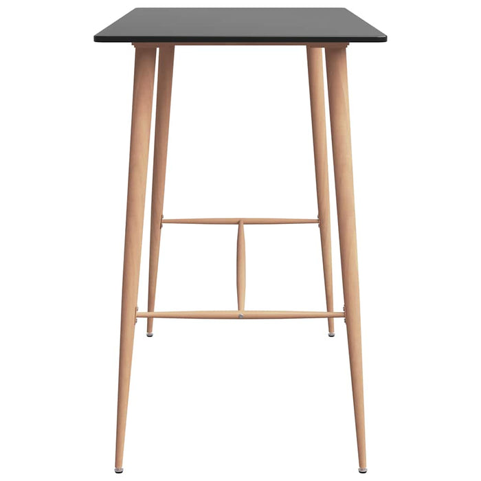 Set mobilier de bar, 7 piese, negru WALTI
