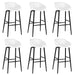 Set mobilier de bar, 7 piese, negru și alb - WALTI WALTI
