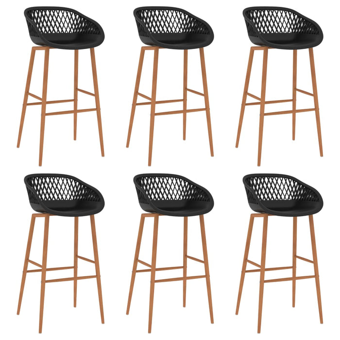 Set mobilier de bar, 7 piese, negru - WALTI WALTI