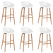 Set mobilier de bar, 7 piese, negru și alb - WALTI WALTI