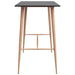 Set mobilier de bar, 7 piese, negru și gri - WALTI WALTI