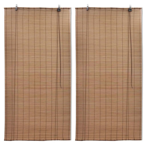 Jaluzele din bambus tip rulou, 2 buc., maro, 80 x 160 cm - WALTI WALTI