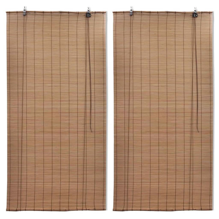 Jaluzele din bambus tip rulou, 2 buc., maro, 100 x 160 cm - WALTI WALTI