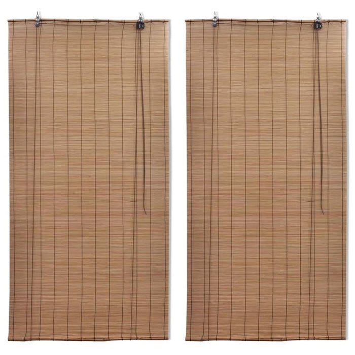 Jaluzele din bambus tip rulou, 2 buc., maro, 120 x 220 cm - WALTI WALTI