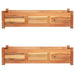 Straturi înălțate de grădină, 2 buc, 100x30x25 cm, lemn acacia - WALTI WALTI