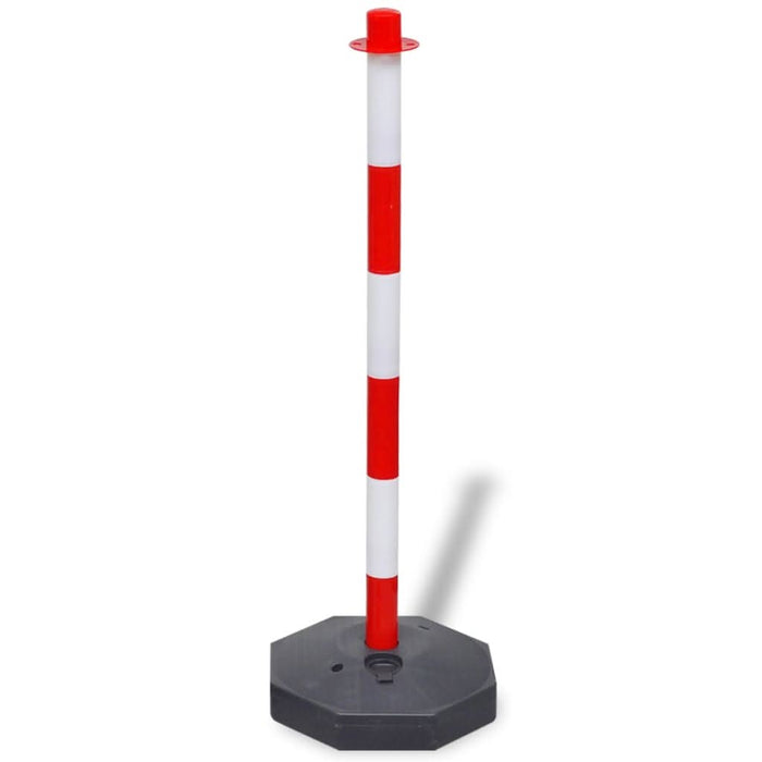 Set 4 stâlpi de blocare & 2 lanțuri de plastic, 10 m - WALTI WALTI