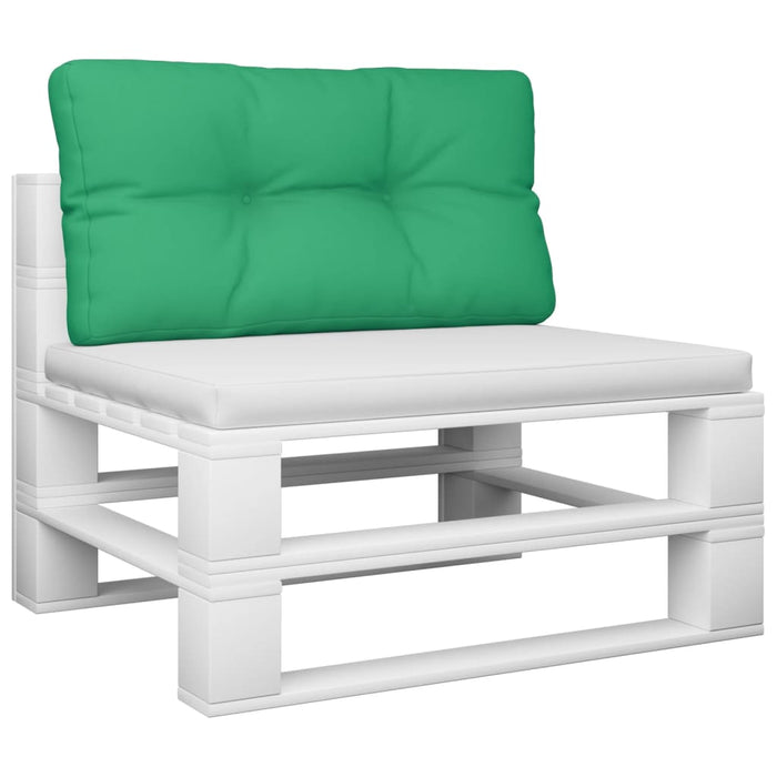 Pernă de paleți, verde, 80x40x12 cm, material textil WALTI