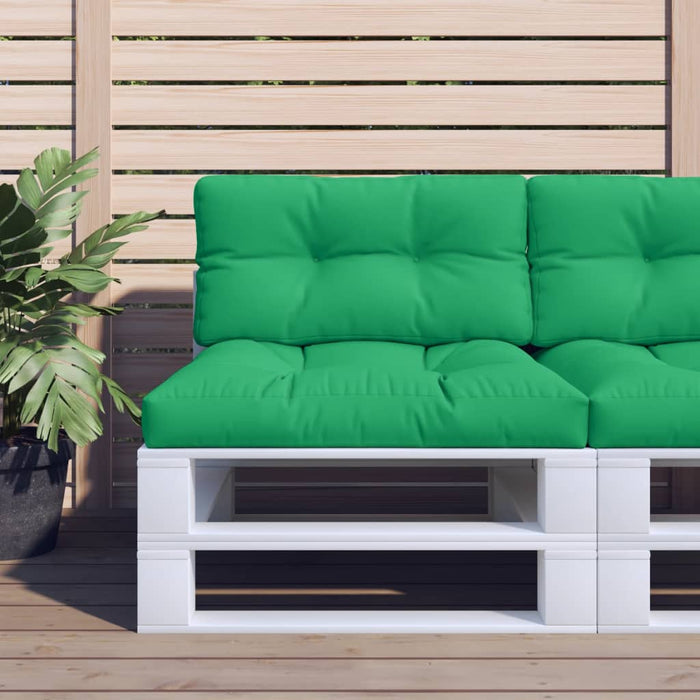 Pernă de paleți, verde, 80x40x12 cm, material textil WALTI