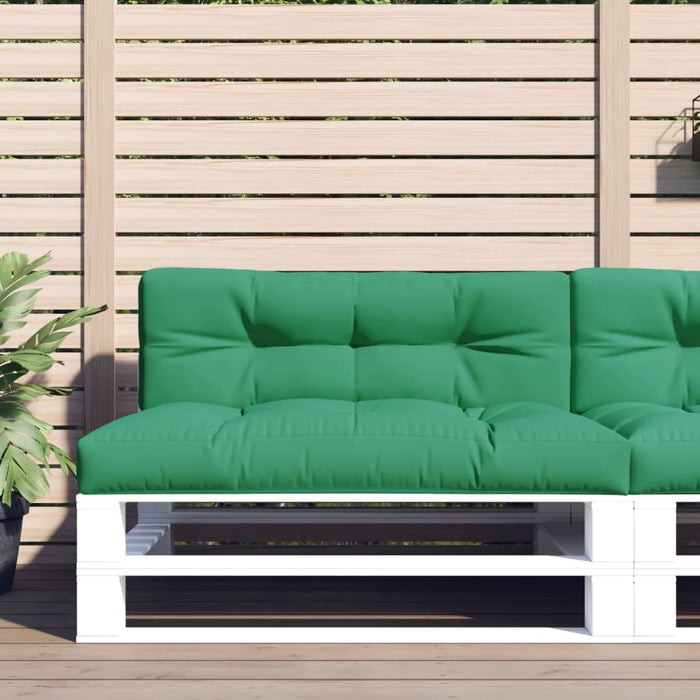 Pernă de paleți, verde, 120x40x12 cm, material textil WALTI