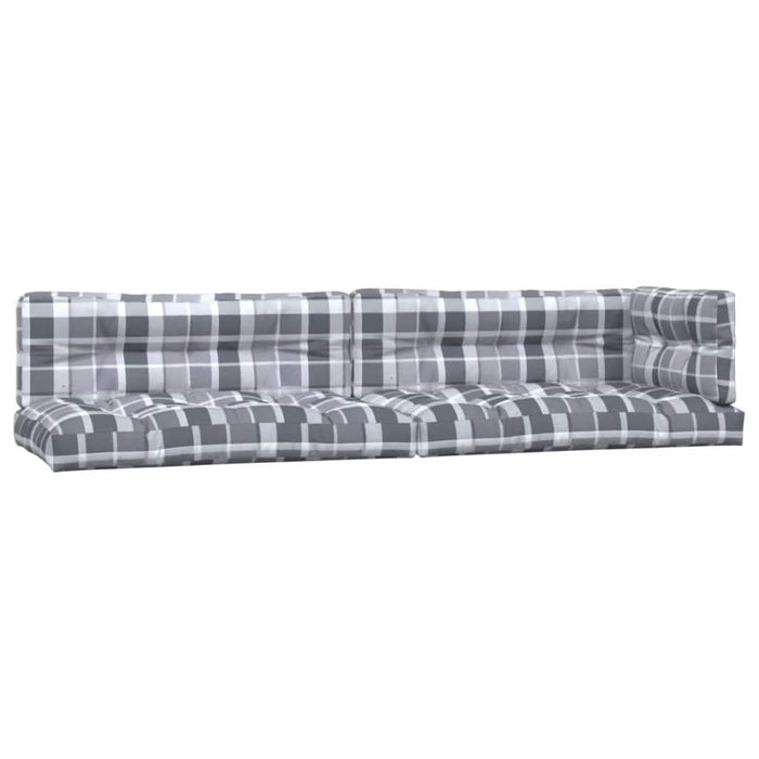 Perne de paleți, 5 buc., gri carouri, material textil - WALTI WALTI
