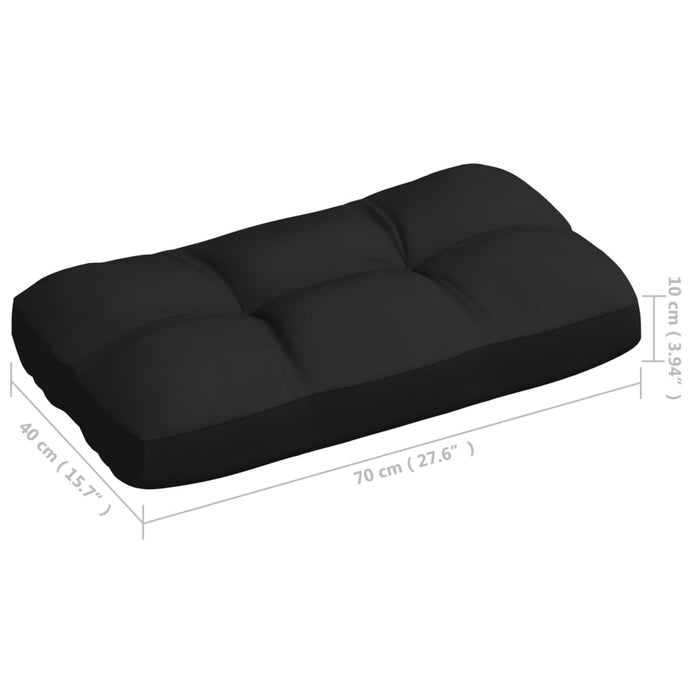 Perne pentru canapea din paleți, 7 buc., negru WALTI