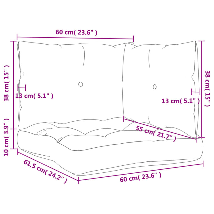 Perne de paleți, 3 buc, verde, material textil WALTI