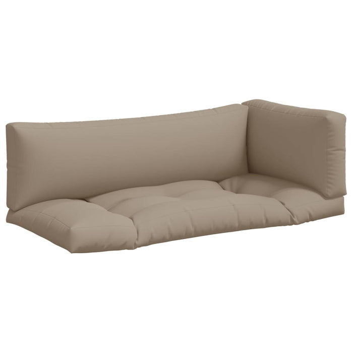Perne de paleți, 3 buc., gri taupe, material textil WALTI