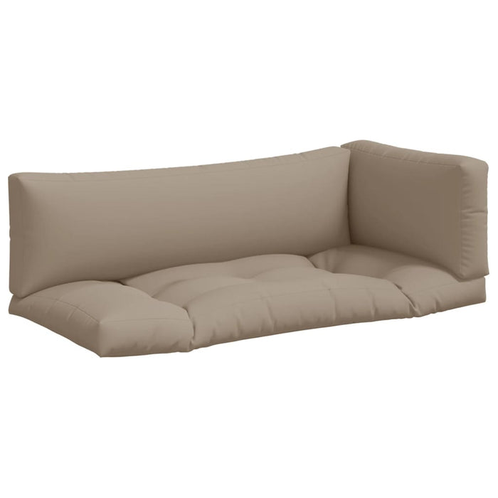 Perne de paleți, 3 buc., gri taupe, material textil WALTI