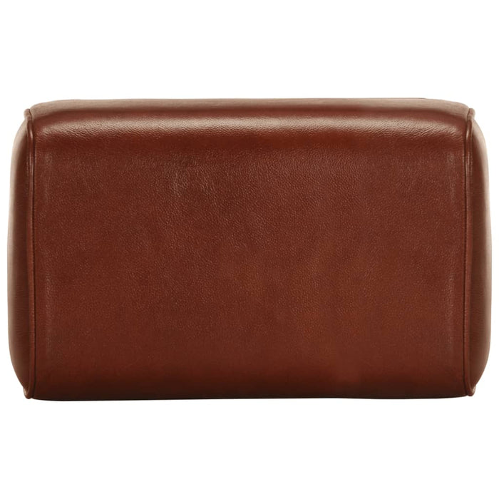 Bancă Bok gimnastică maro 38 cm piele naturală/lemn masiv mango - WALTI WALTI