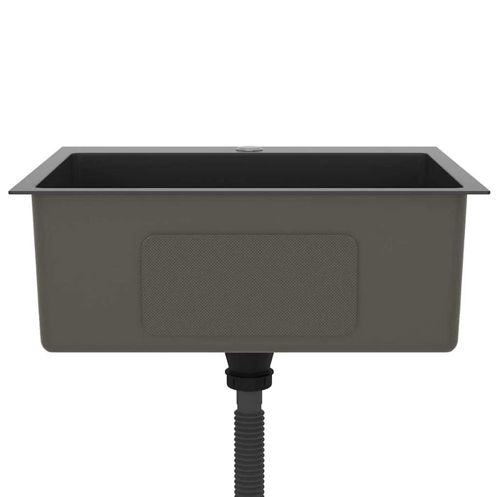 Chiuvetă de bucătărie, negru, oțel inoxidabil - WALTI WALTI