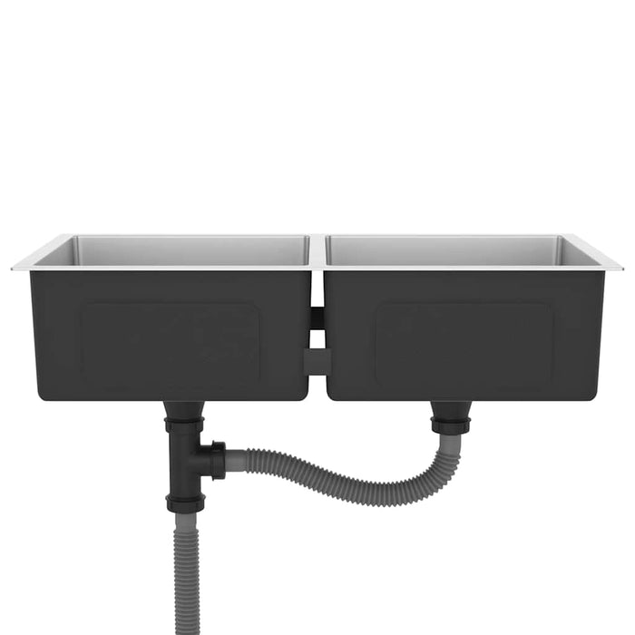 Chiuvetă de bucătărie lucrată manual, oțel inoxidabil - WALTI WALTI