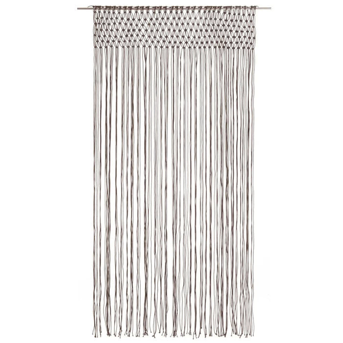 Perdea macrame, gri taupe,140 x 240 cm, bumbac - WALTI WALTI