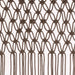 Perdea macrame, gri taupe,140 x 240 cm, bumbac - WALTI WALTI