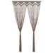 Perdea macrame, gri taupe,140 x 240 cm, bumbac - WALTI WALTI