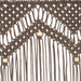 Perdea macrame, gri taupe,140 x 240 cm, bumbac - WALTI WALTI