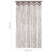 Perdea macrame, gri taupe,140 x 240 cm, bumbac - WALTI WALTI
