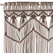 Perdea macrame, gri taupe,140 x 240 cm, bumbac - WALTI WALTI