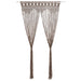 Perdea macrame, gri taupe,140 x 240 cm, bumbac - WALTI WALTI