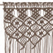 Perdea macrame, gri taupe,140 x 240 cm, bumbac - WALTI WALTI