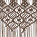 Perdea macrame, gri taupe,140 x 240 cm, bumbac - WALTI WALTI