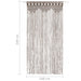Perdea macrame, gri taupe,140 x 240 cm, bumbac - WALTI WALTI