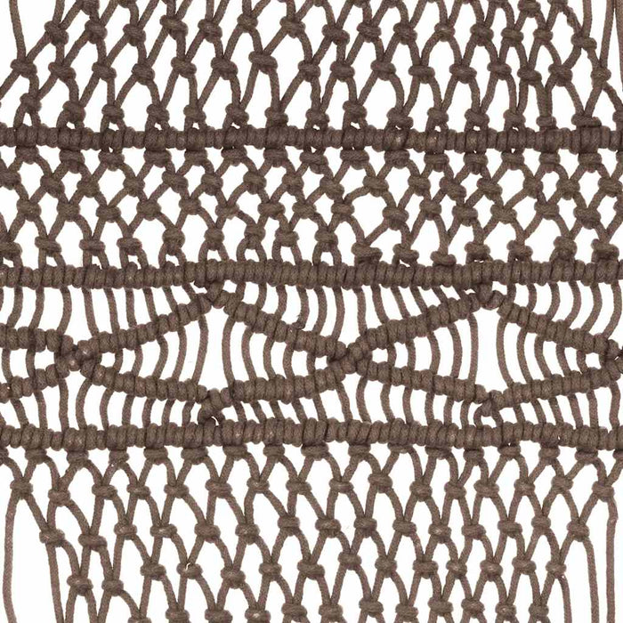 Perdea macrame, gri taupe,140 x 240 cm, bumbac - WALTI WALTI