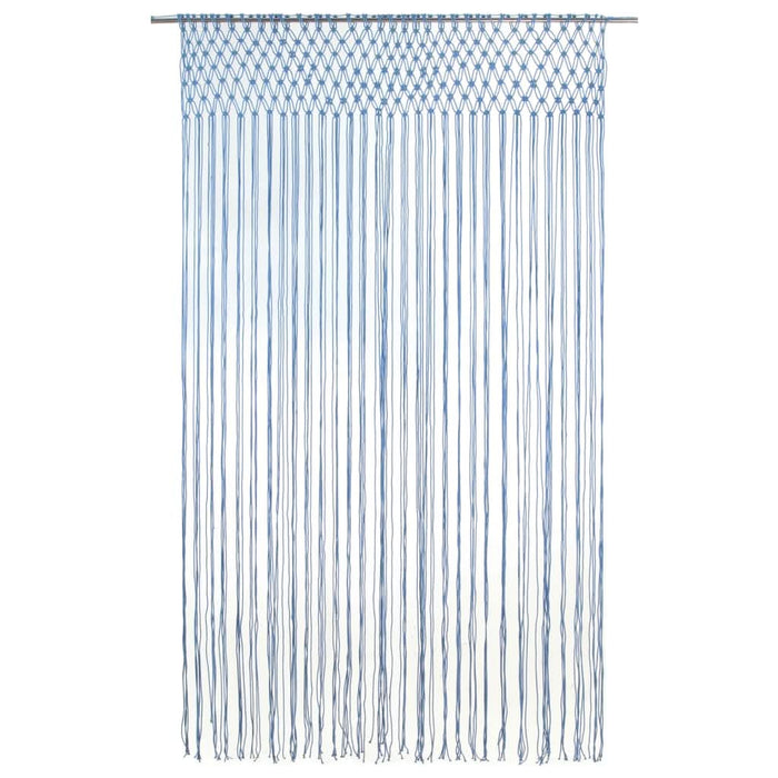 Perdea macrame, albastru, 140 x 240 cm, bumbac - WALTI WALTI