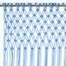 Perdea macrame, albastru, 140 x 240 cm, bumbac - WALTI WALTI