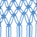 Perdea macrame, albastru, 140 x 240 cm, bumbac - WALTI WALTI