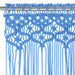 Perdea macrame, albastru, 140 x 240 cm, bumbac - WALTI WALTI