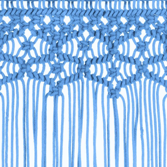 Perdea macrame, albastru, 140 x 240 cm, bumbac - WALTI WALTI