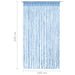 Perdea macrame, albastru, 140 x 240 cm, bumbac - WALTI WALTI