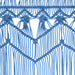 Perdea macrame, albastru, 140 x 240 cm, bumbac - WALTI WALTI