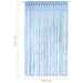 Perdea macrame, albastru, 140 x 240 cm, bumbac - WALTI WALTI