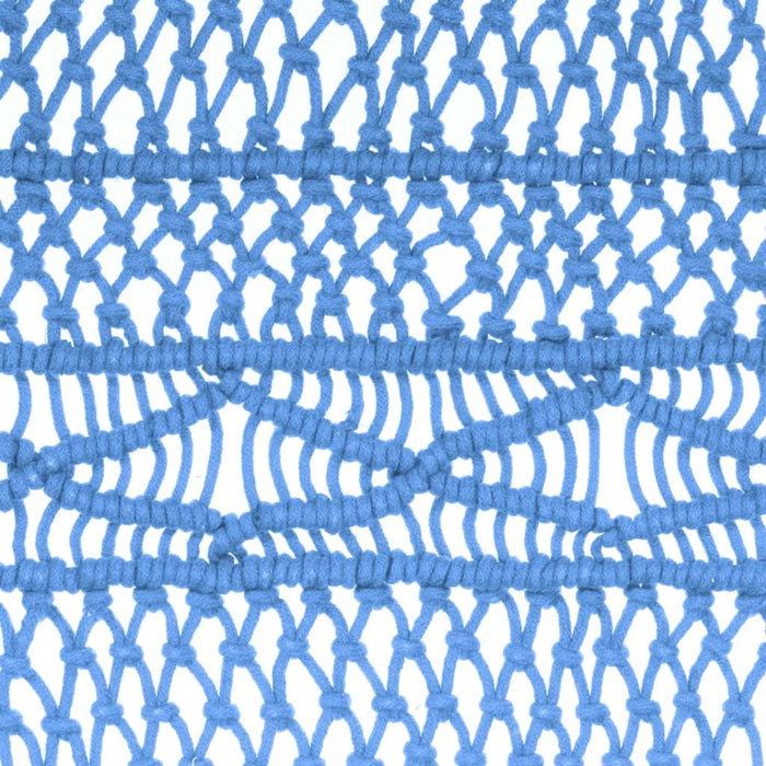 Perdea macrame, albastru, 140 x 240 cm, bumbac - WALTI WALTI